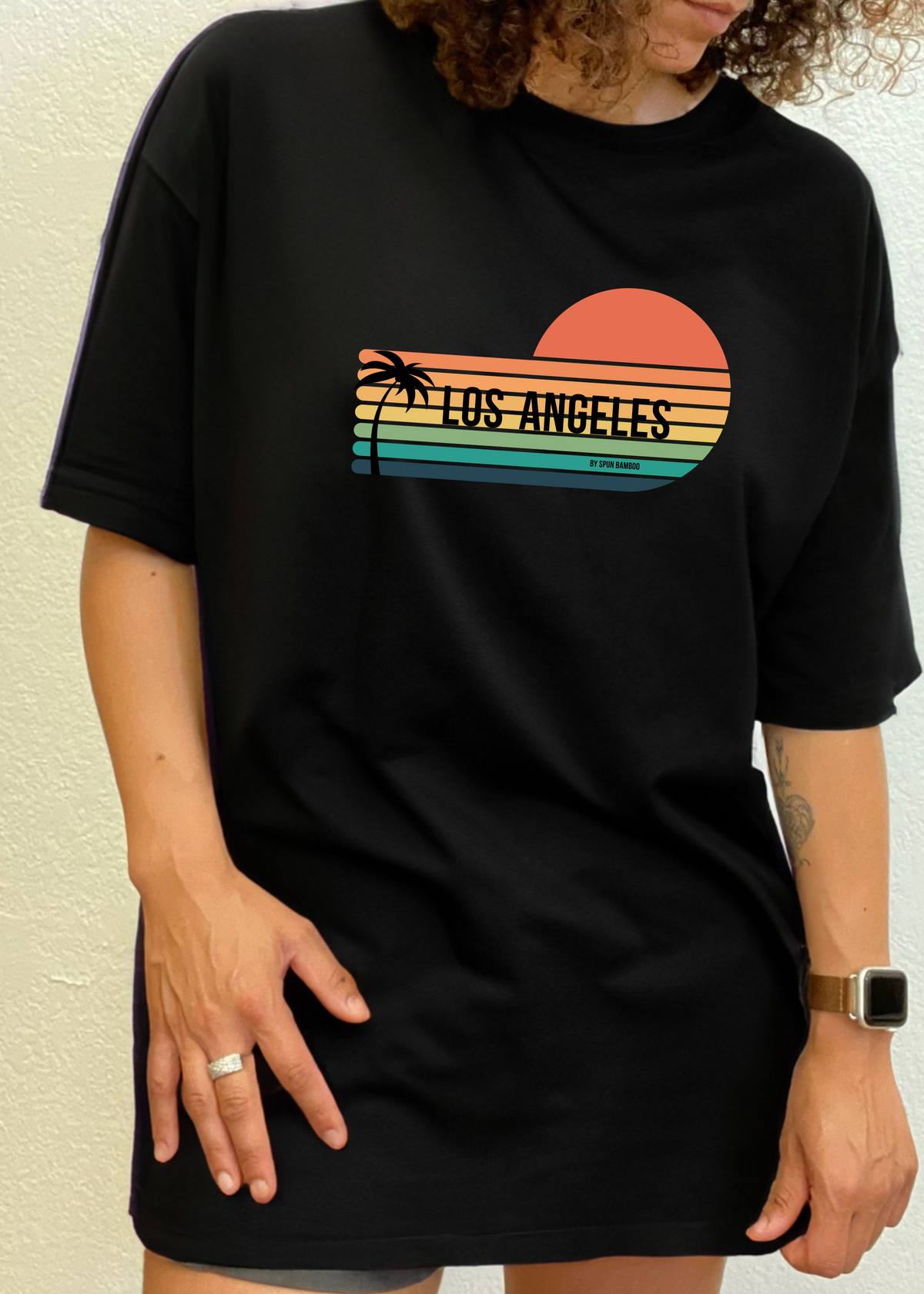 Los Angeles Spun Bamboo Unisex Bamboo Viscose/Organic Cotton Short Sleeve Graphic T-Shirt
