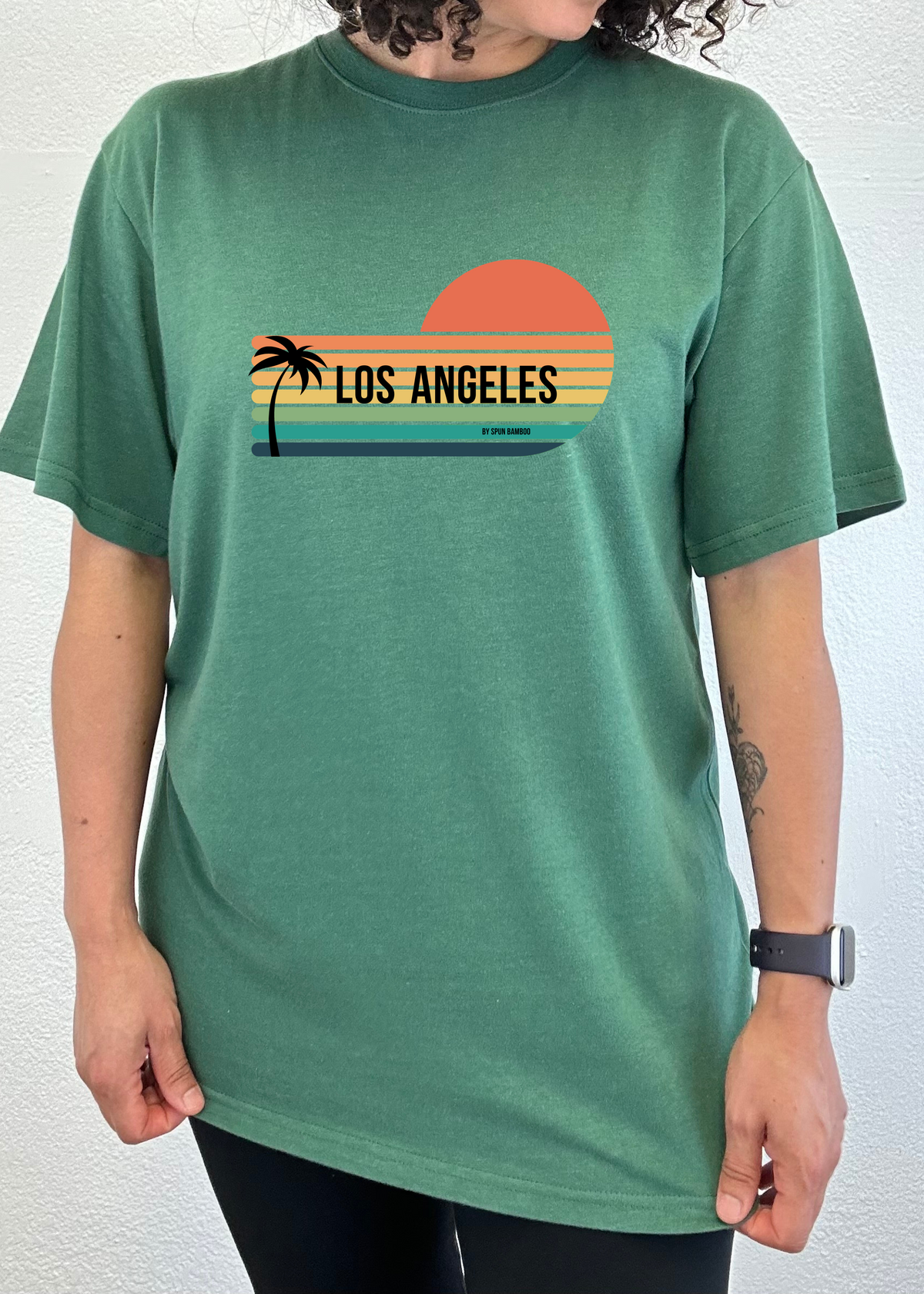 Los Angeles Spun Bamboo Unisex Bamboo Viscose/Organic Cotton Short Sleeve Graphic T-Shirt