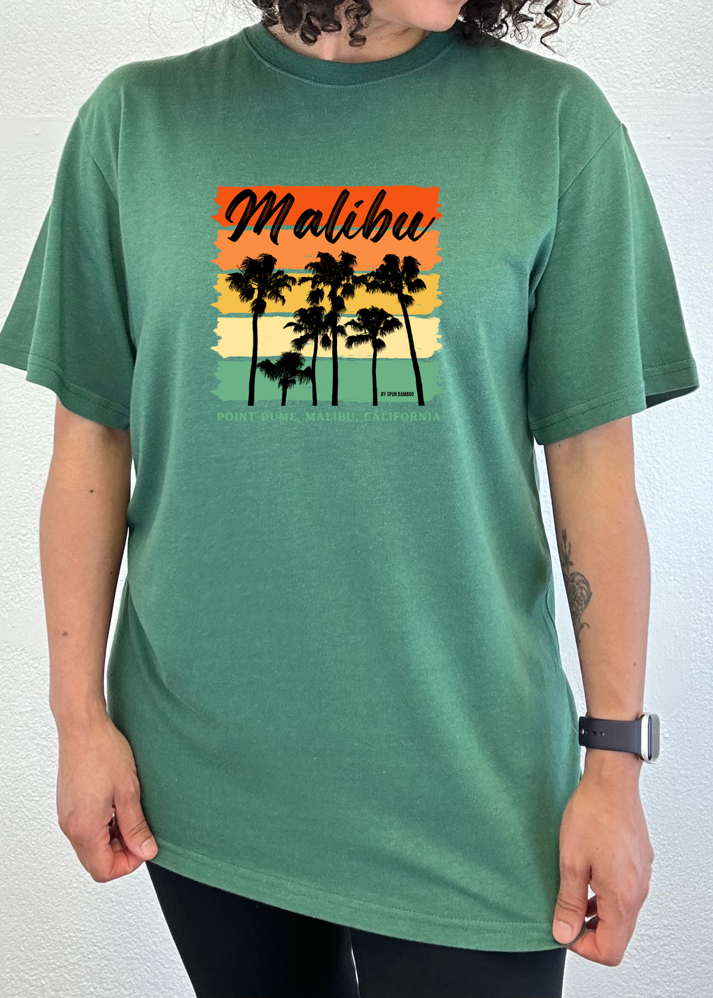 Malibu Unisex Bamboo Viscose/Organic Cotton Short Sleeve Graphic T-Shirt