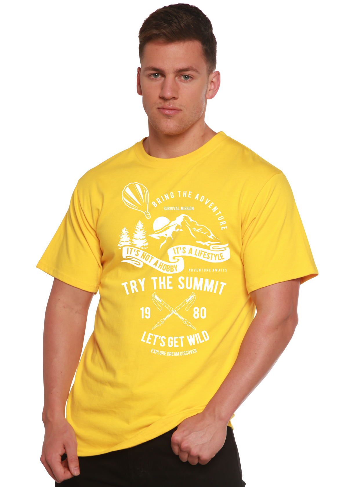 Try The Summit Spun Bamboo® Men's Bamboo Viscose/Organic Cotton Short Sleeve Graphic T-Shirt