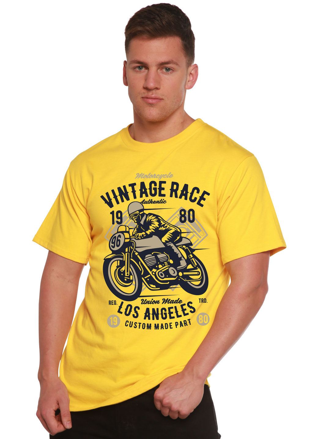 Vintage Race Spun Bamboo® Men's Bamboo Viscose/Organic Cotton Short Sleeve Graphic T-Shirt