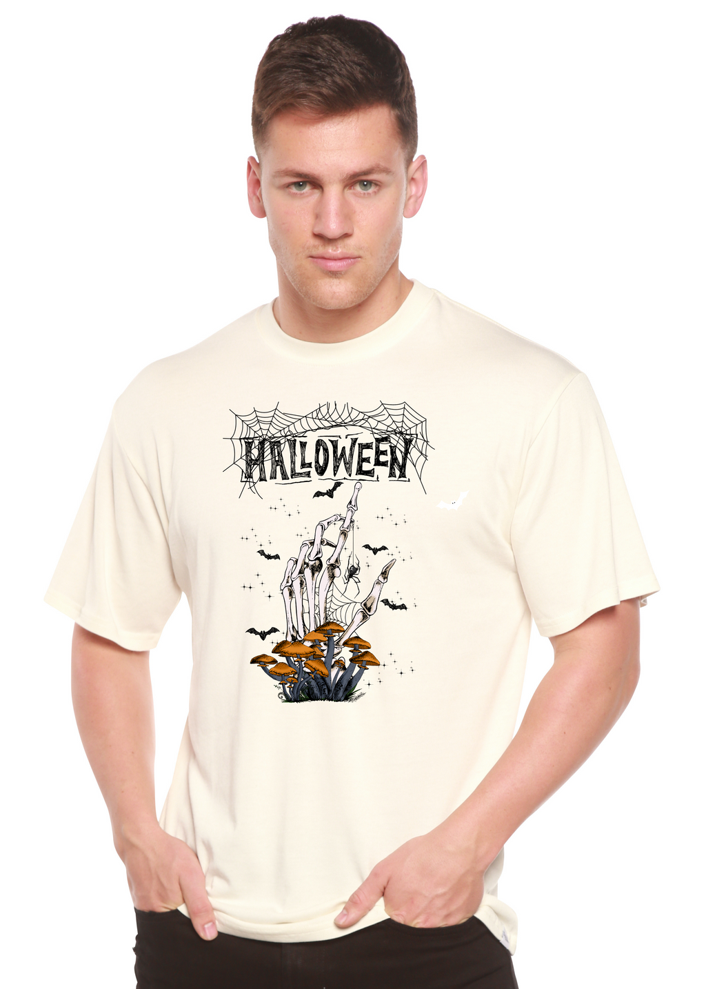 Halloween Men's Bamboo Viscose/Organic Cotton Short Sleeve Graphic T-Shirt