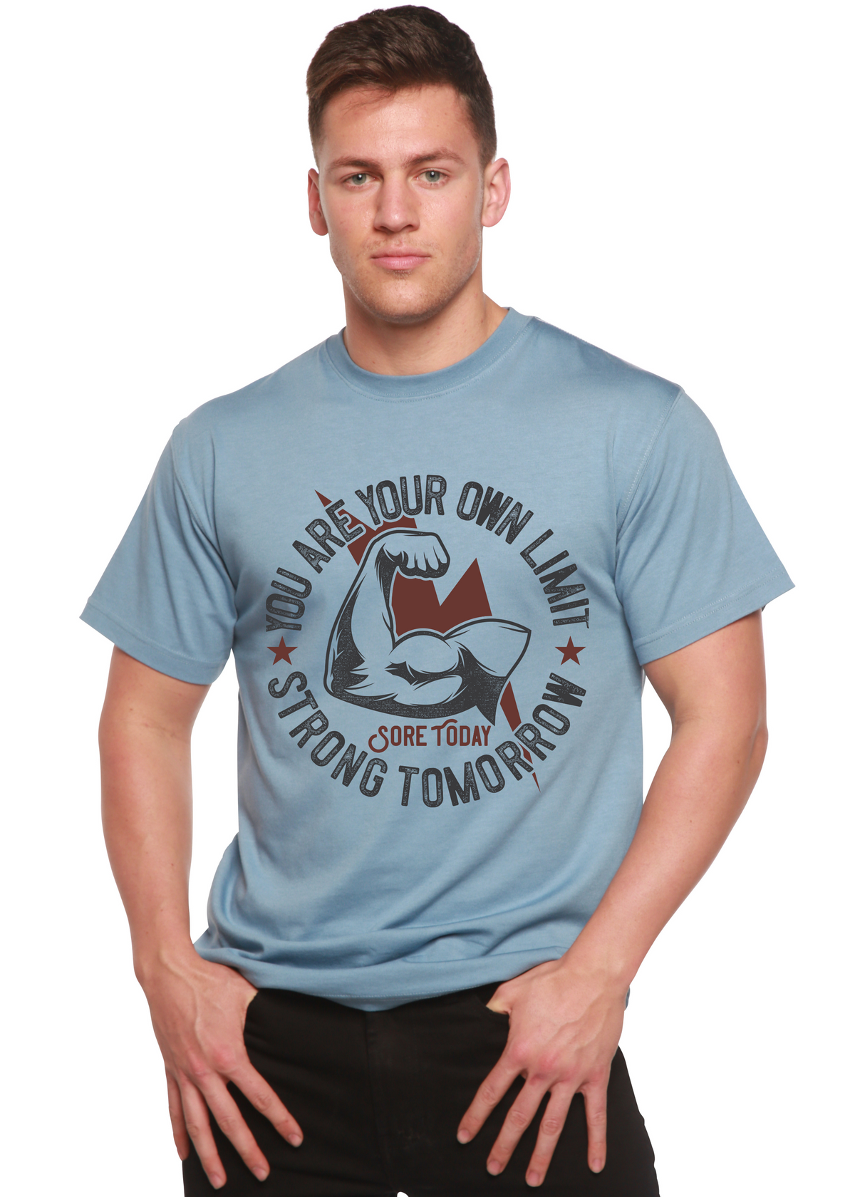 Strong Tomorrow Men's Bamboo Viscose/Organic Cotton Short Sleeve Graphic T-Shirt