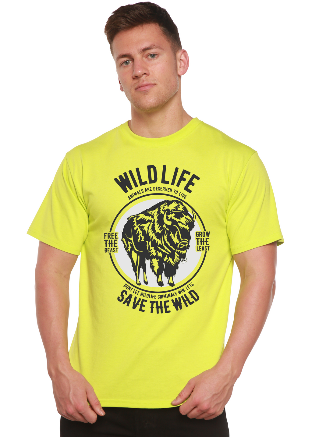 Wild Life Spun Bamboo® Men's Bamboo Viscose/Organic Cotton Short Sleeve Graphic T-Shirt