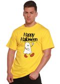 Happy Halloween Men's Bamboo Viscose/Organic Cotton Short Sleeve Graphic T-Shirt