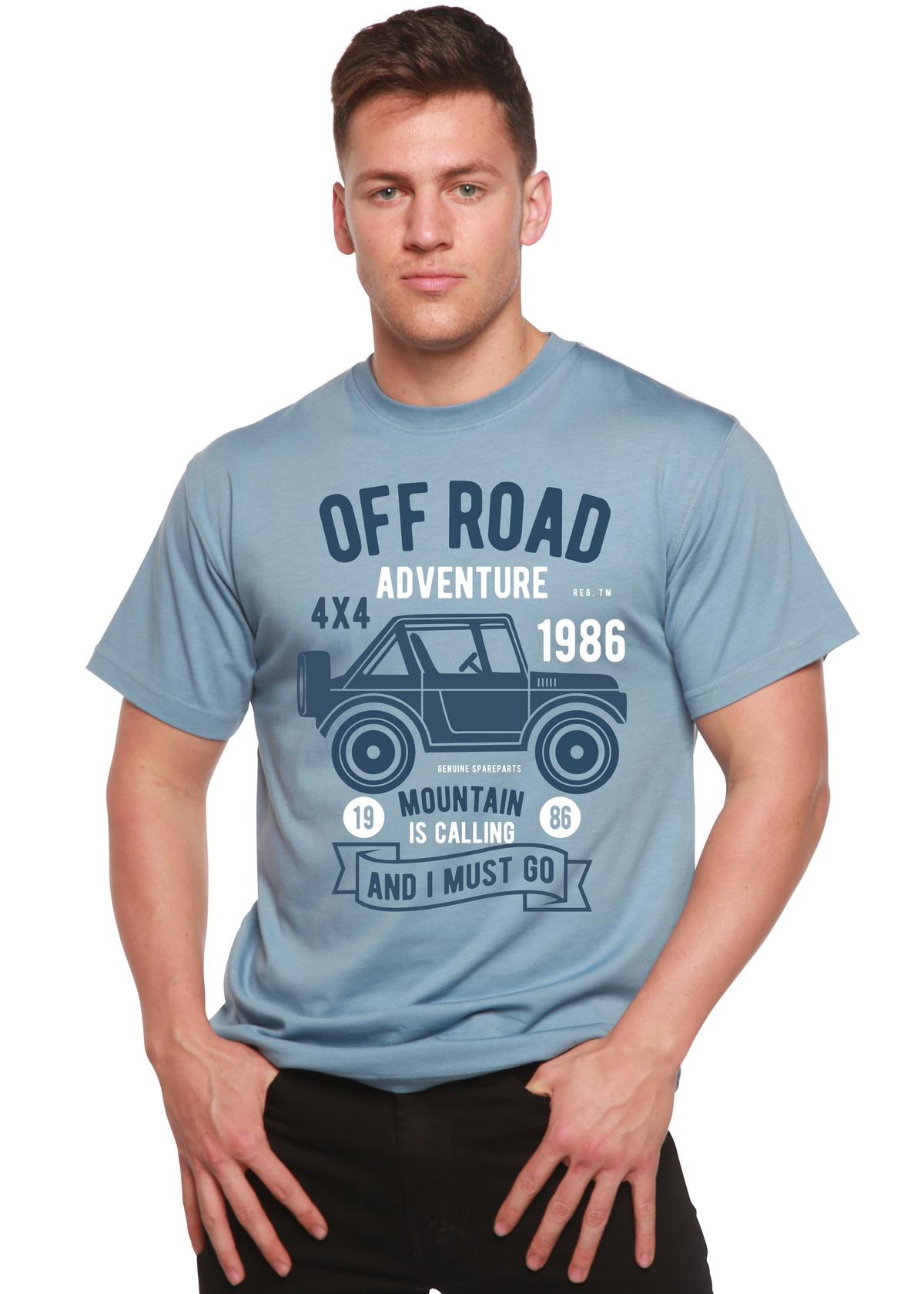 Off Road Adventure Spun Bamboo® Men's Bamboo Viscose/Organic Cotton Short Sleeve Graphic T-Shirt