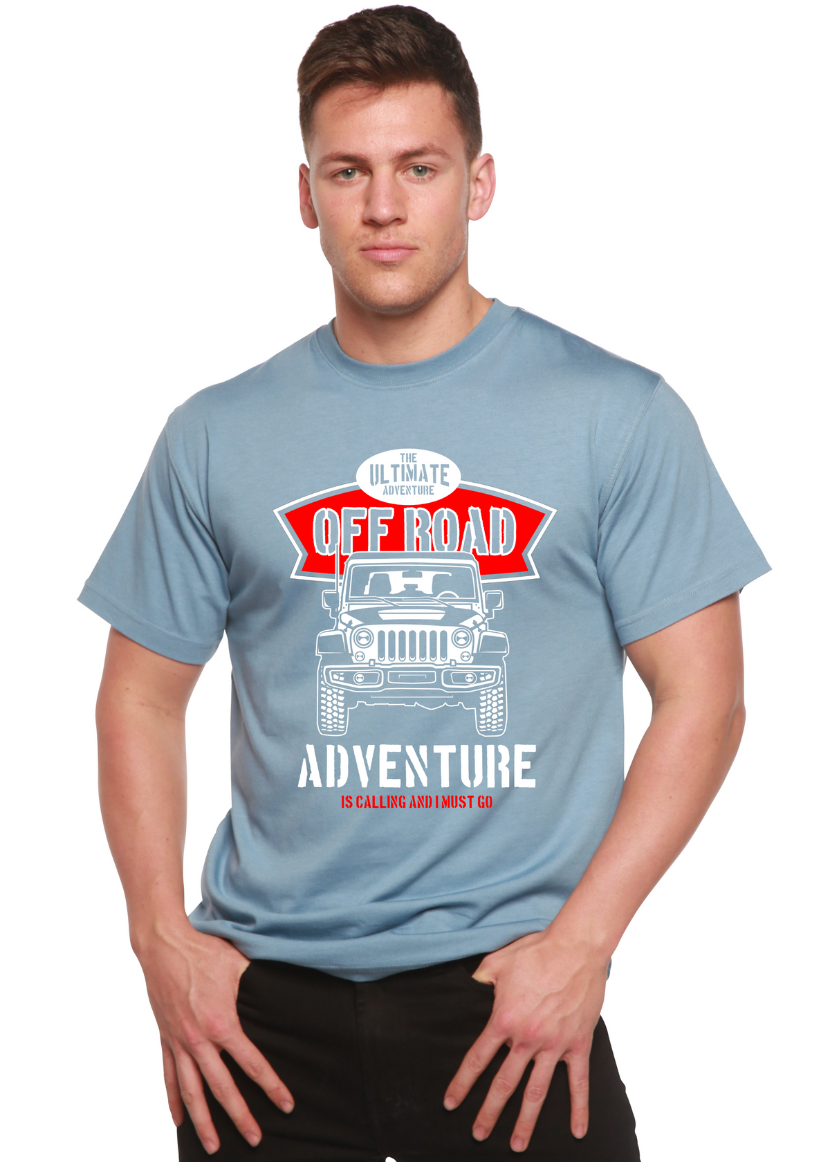 Off Road Spun Bamboo® Men's Bamboo Viscose/Organic Cotton Short Sleeve Graphic T-Shirt