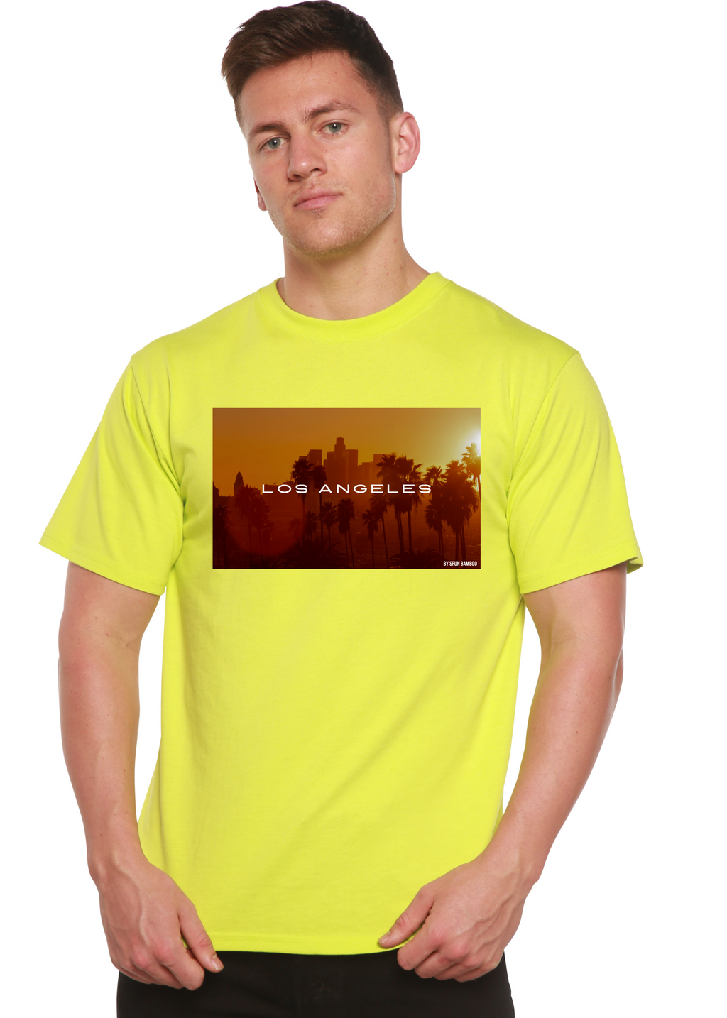 Los Angeles Unisex Bamboo Viscose/Organic Cotton Short Sleeve Graphic T-Shirt