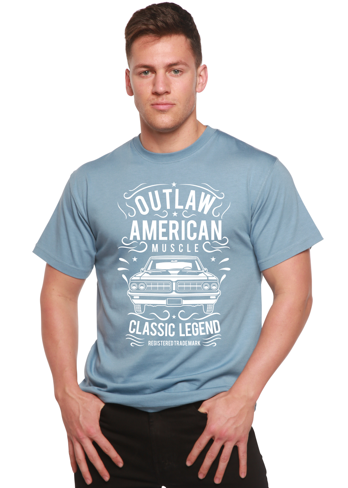 Outlaw American Muscle Spun Bamboo® Men's Bamboo Viscose/Organic Cotton Short Sleeve Graphic T-Shirt