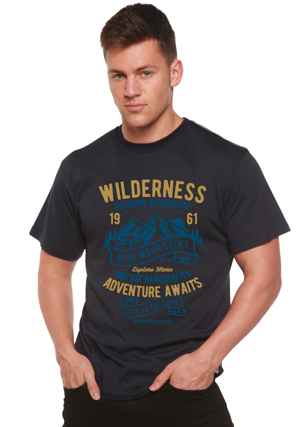 Wilderness Spun Bamboo® Men's Bamboo Viscose/Organic Cotton Short Sleeve Graphic T-Shirt