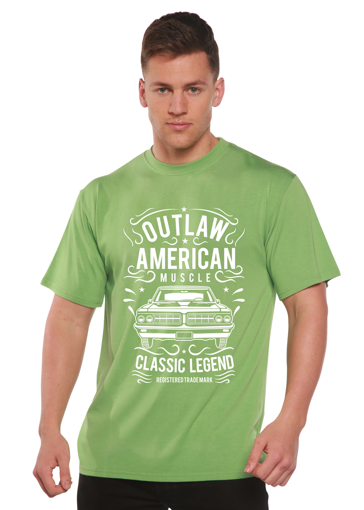 Outlaw American Muscle Spun Bamboo® Men's Bamboo Viscose/Organic Cotton Short Sleeve Graphic T-Shirt