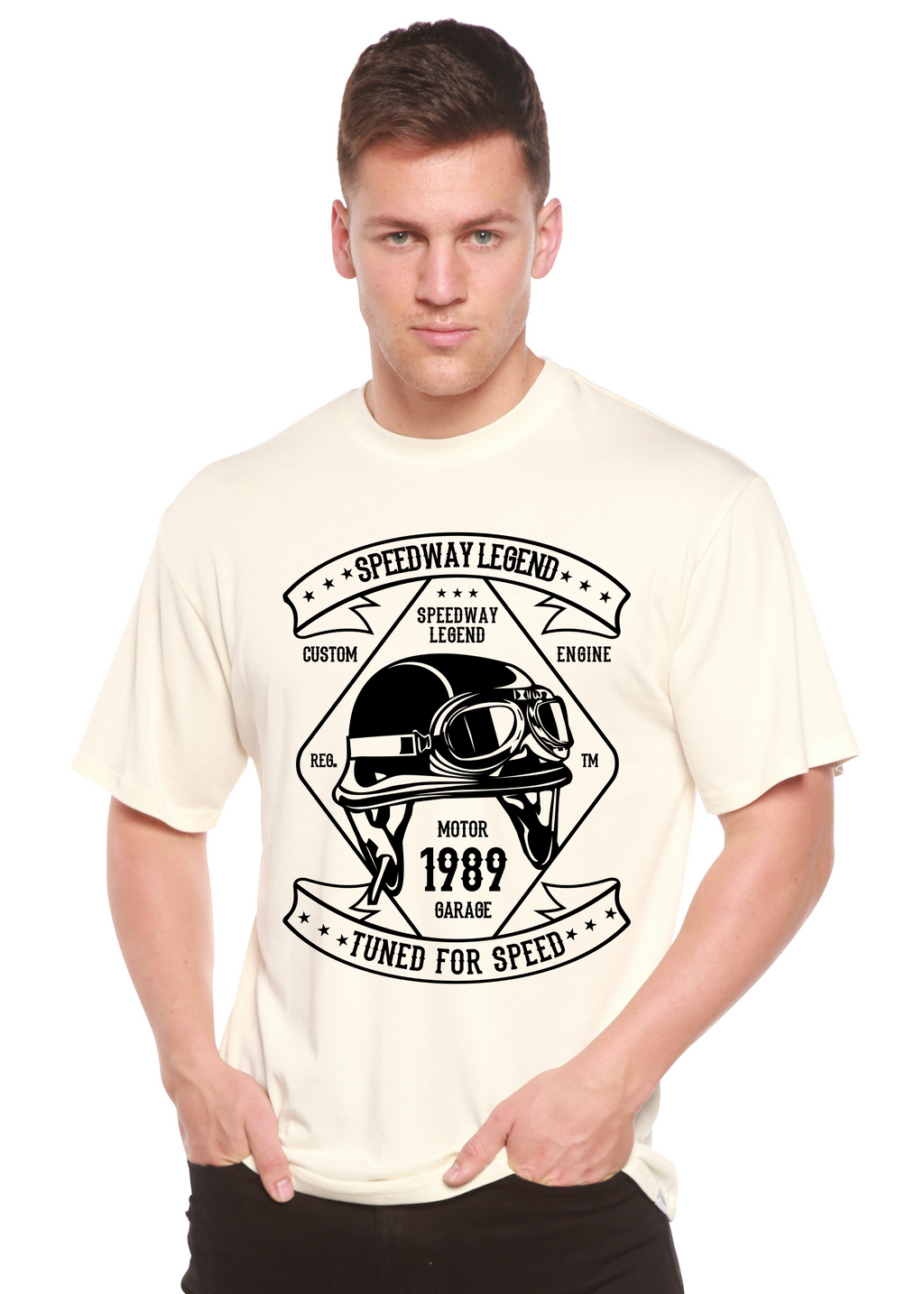 Speedway Legend Spun Bamboo® Men's Bamboo Viscose/Organic Cotton Short Sleeve Graphic T-Shirt