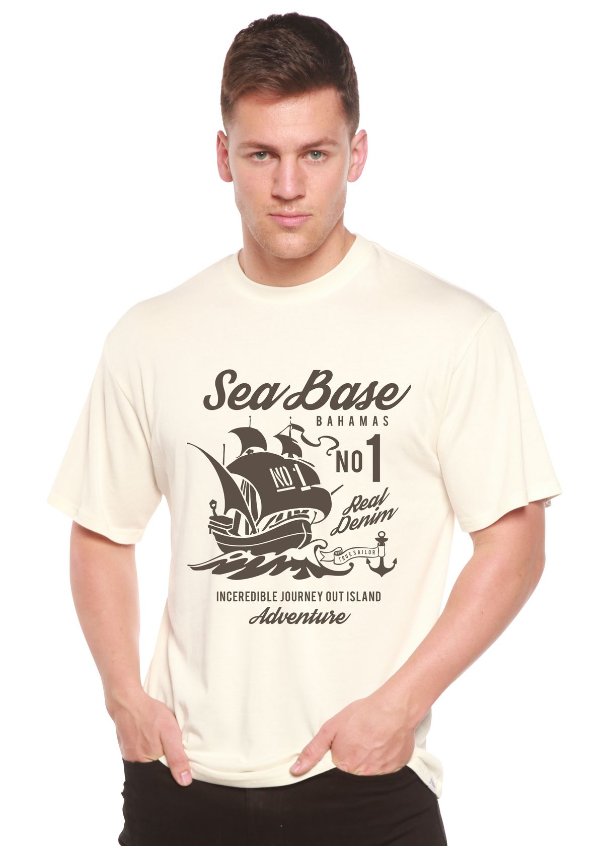 Sea Base Spun Bamboo® Men's Bamboo Viscose/Organic Cotton Short Sleeve Graphic T-Shirt
