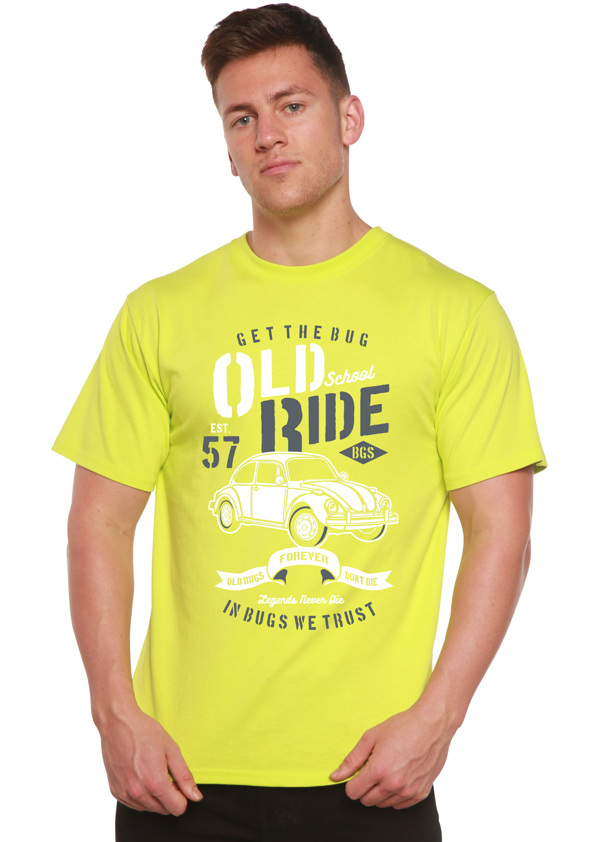 Old School Ride Spun Bamboo® Men's Bamboo Viscose/Organic Cotton Short Sleeve Graphic T-Shirt