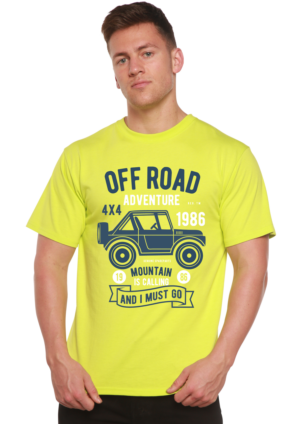 Off Road Adventure Spun Bamboo® Men's Bamboo Viscose/Organic Cotton Short Sleeve Graphic T-Shirt