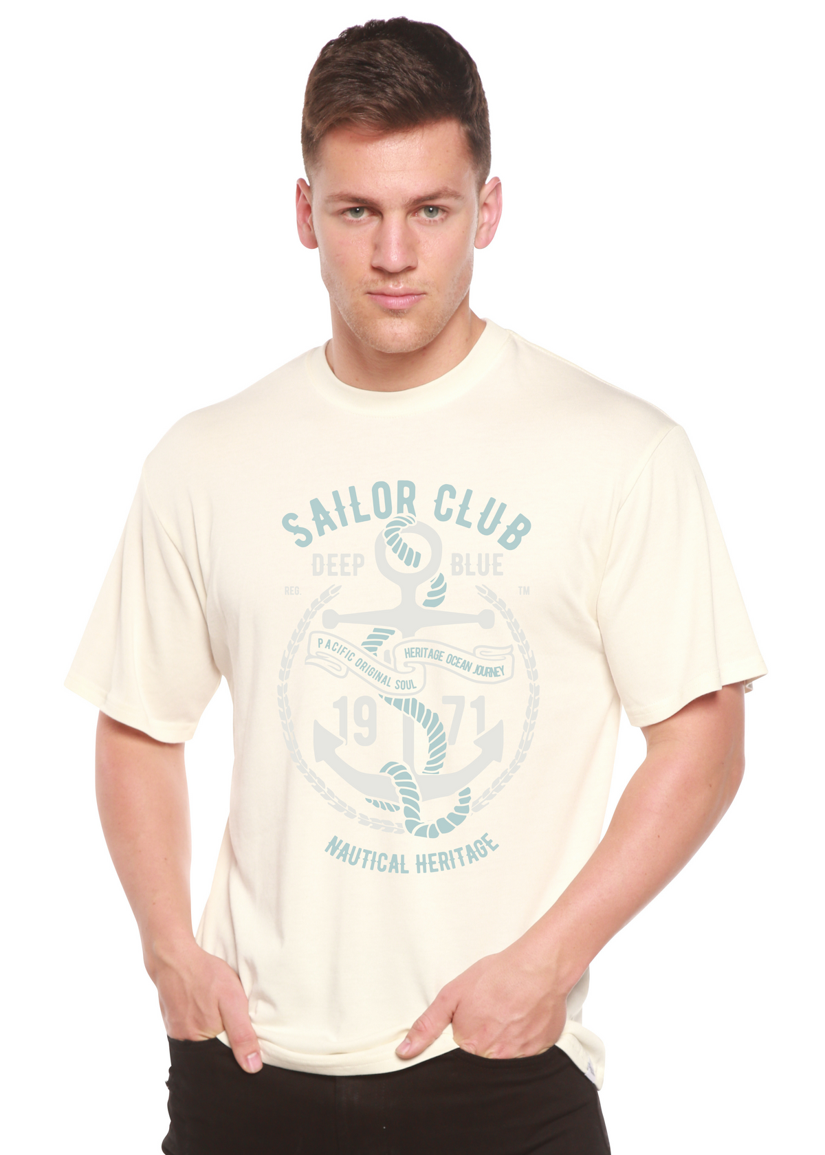 Sailor Club Spun Bamboo® Men's Bamboo Viscose/Organic Cotton Short Sleeve Graphic T-Shirt