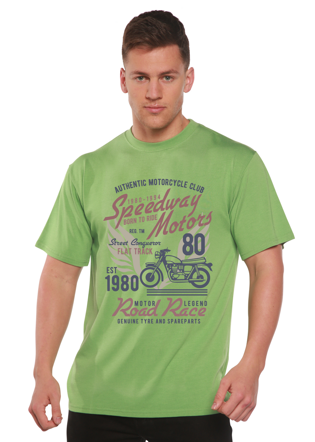 Speedway Motor Spun Bamboo® Men's Bamboo Viscose/Organic Cotton Short Sleeve Graphic T-Shirt