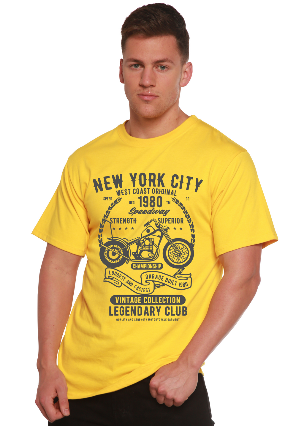 New York City Spun Bamboo® Men's Bamboo Viscose/Organic Cotton Short Sleeve Graphic T-Shirt