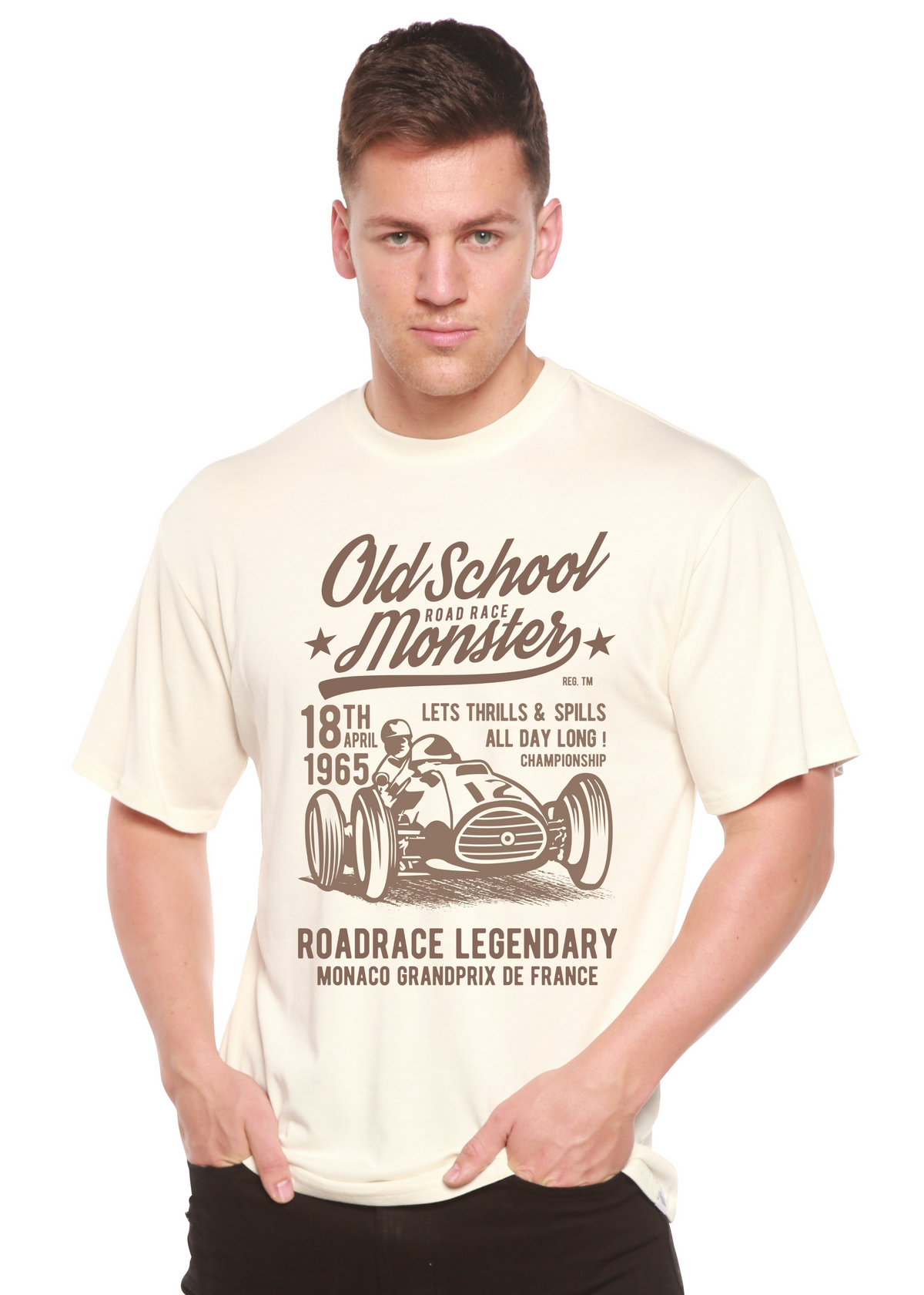 Old School Road Spun Bamboo® Men's Bamboo Viscose/Organic Cotton Short Sleeve Graphic T-Shirt