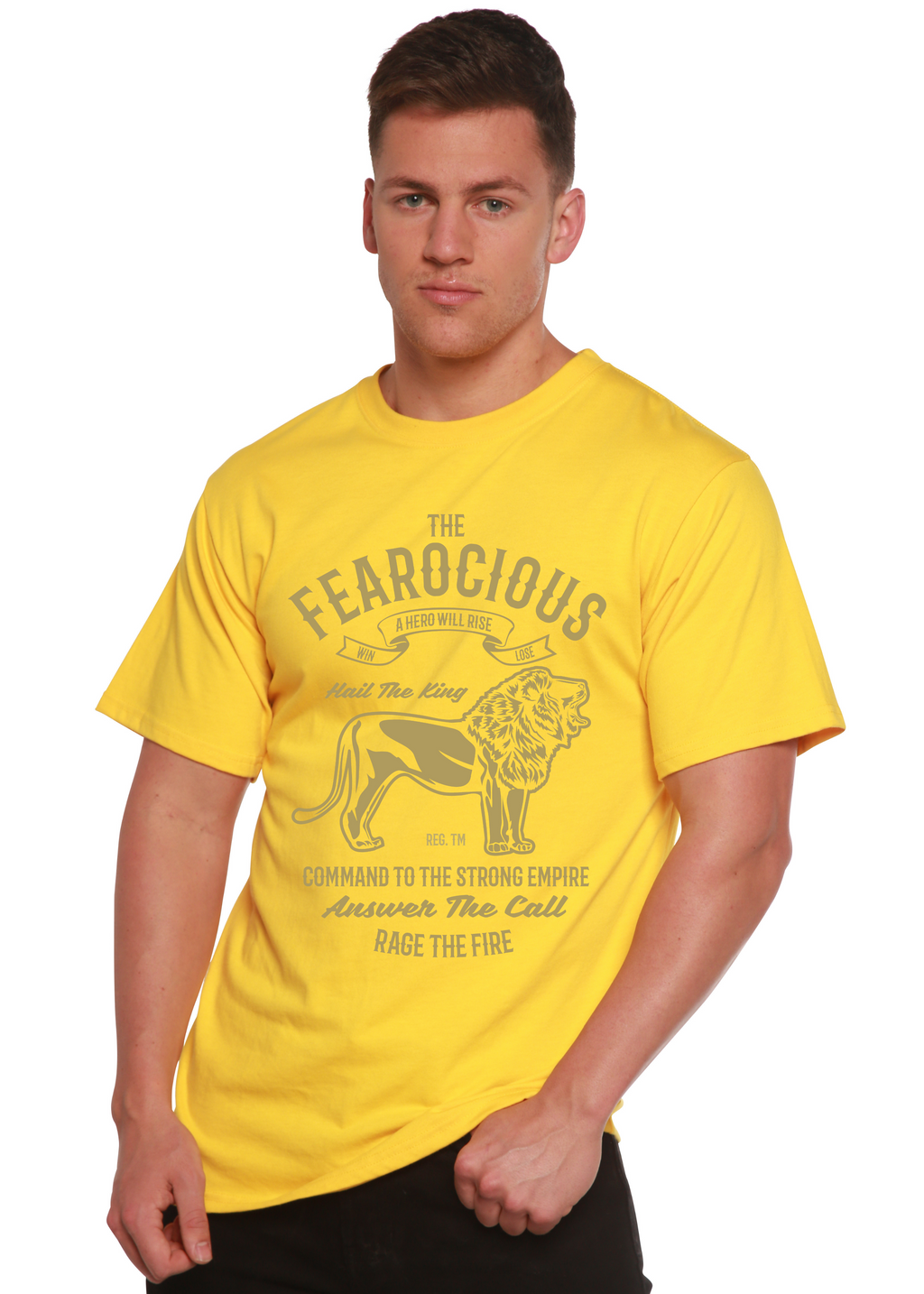 The Fearocious Spun Bamboo® Men's Bamboo Viscose/Organic Cotton Short Sleeve Graphic T-Shirt