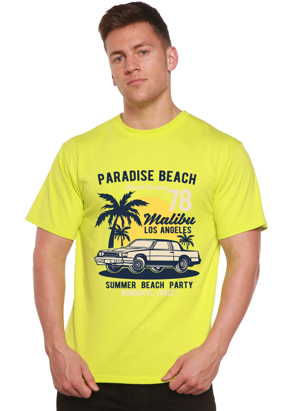 Paradise Beach Spun Bamboo® Men's Bamboo Viscose/Organic Cotton Short Sleeve Graphic T-Shirt