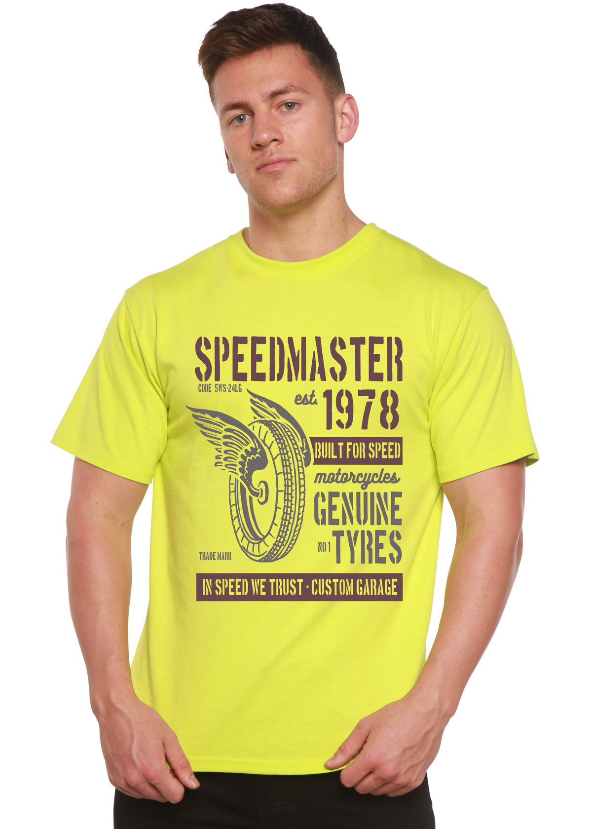 Speed Master Spun Bamboo® Men's Bamboo Viscose/Organic Cotton Short Sleeve Graphic T-Shirt