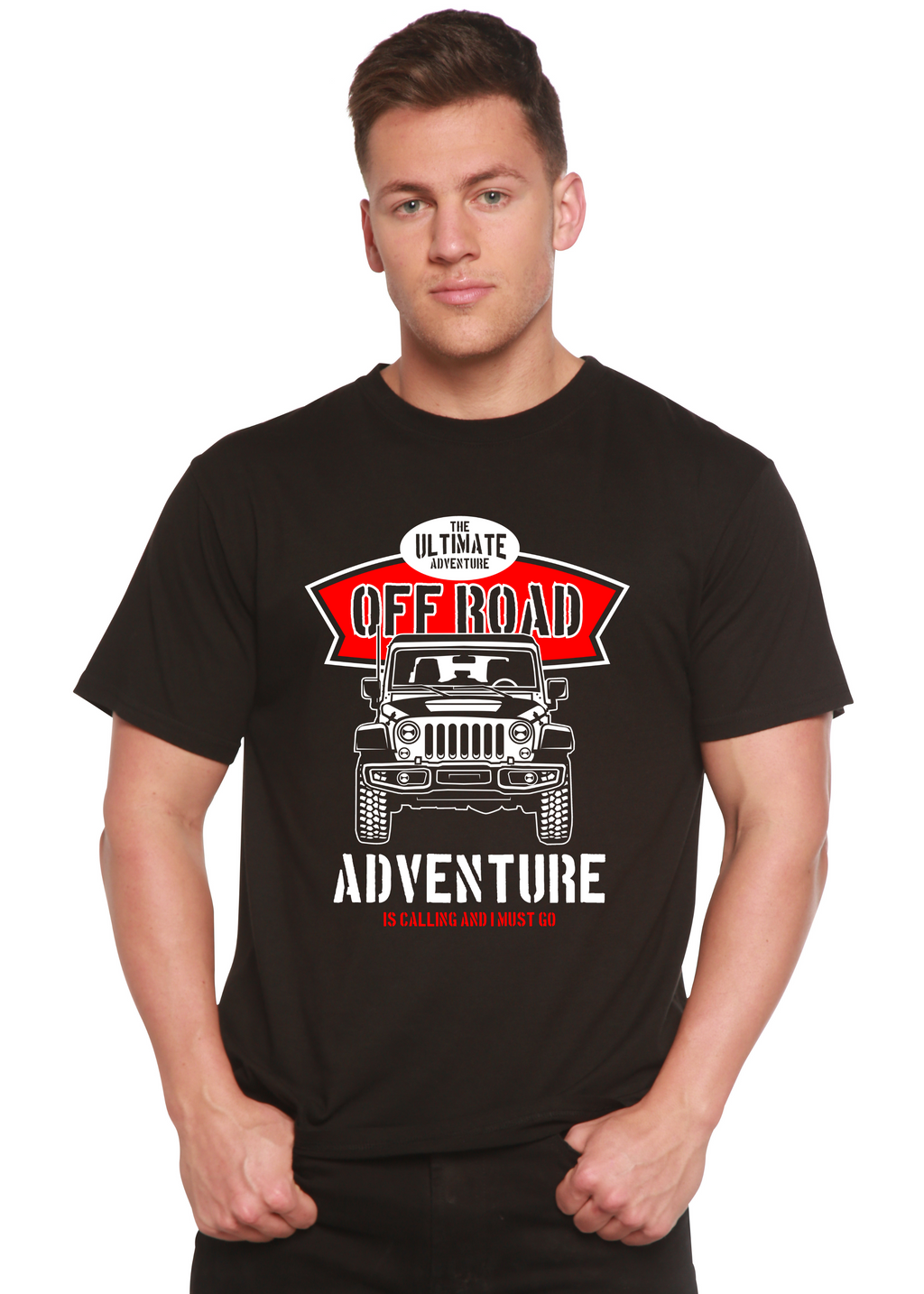 Off Road Spun Bamboo® Men's Bamboo Viscose/Organic Cotton Short Sleeve Graphic T-Shirt
