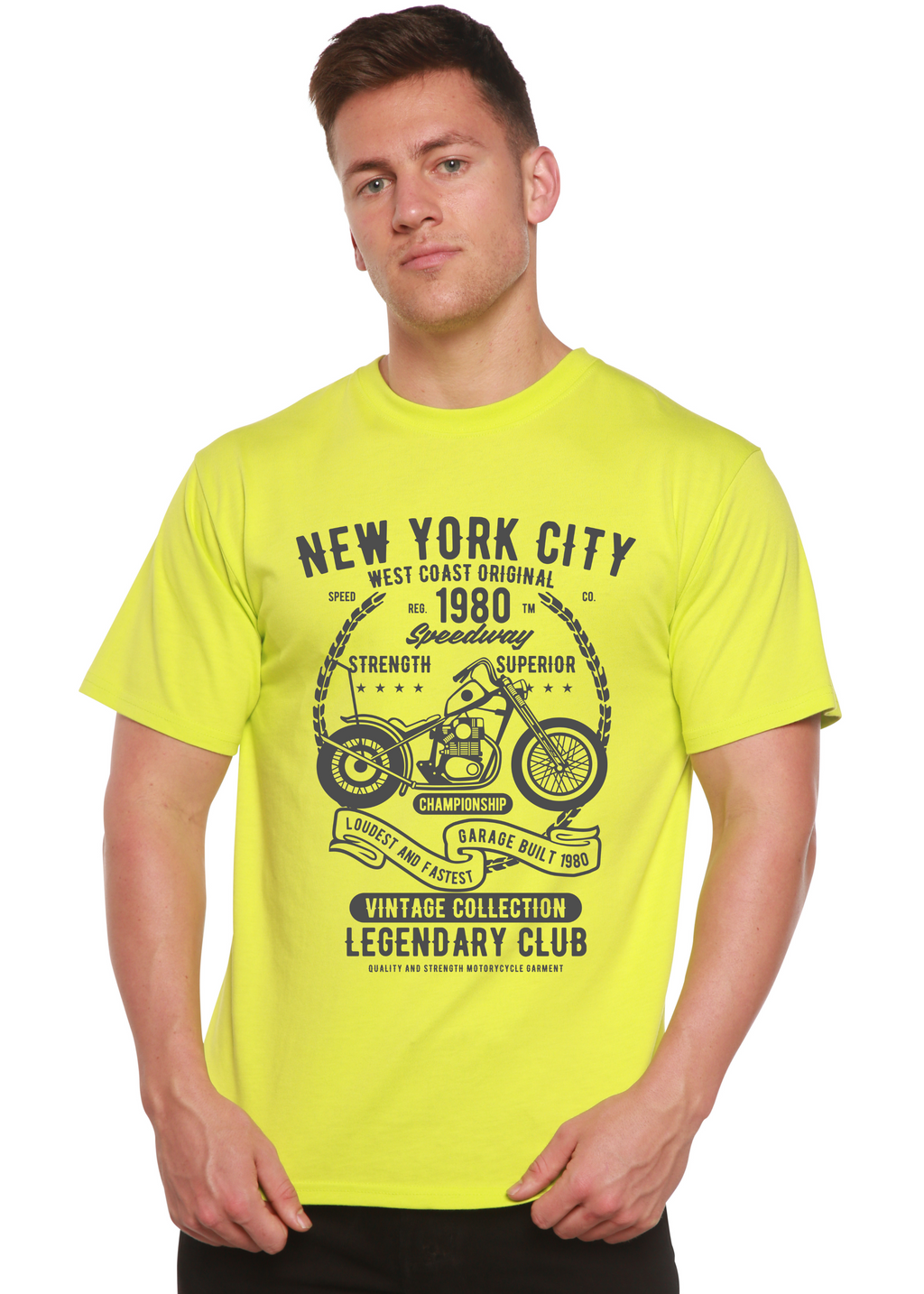 New York City Spun Bamboo® Men's Bamboo Viscose/Organic Cotton Short Sleeve Graphic T-Shirt