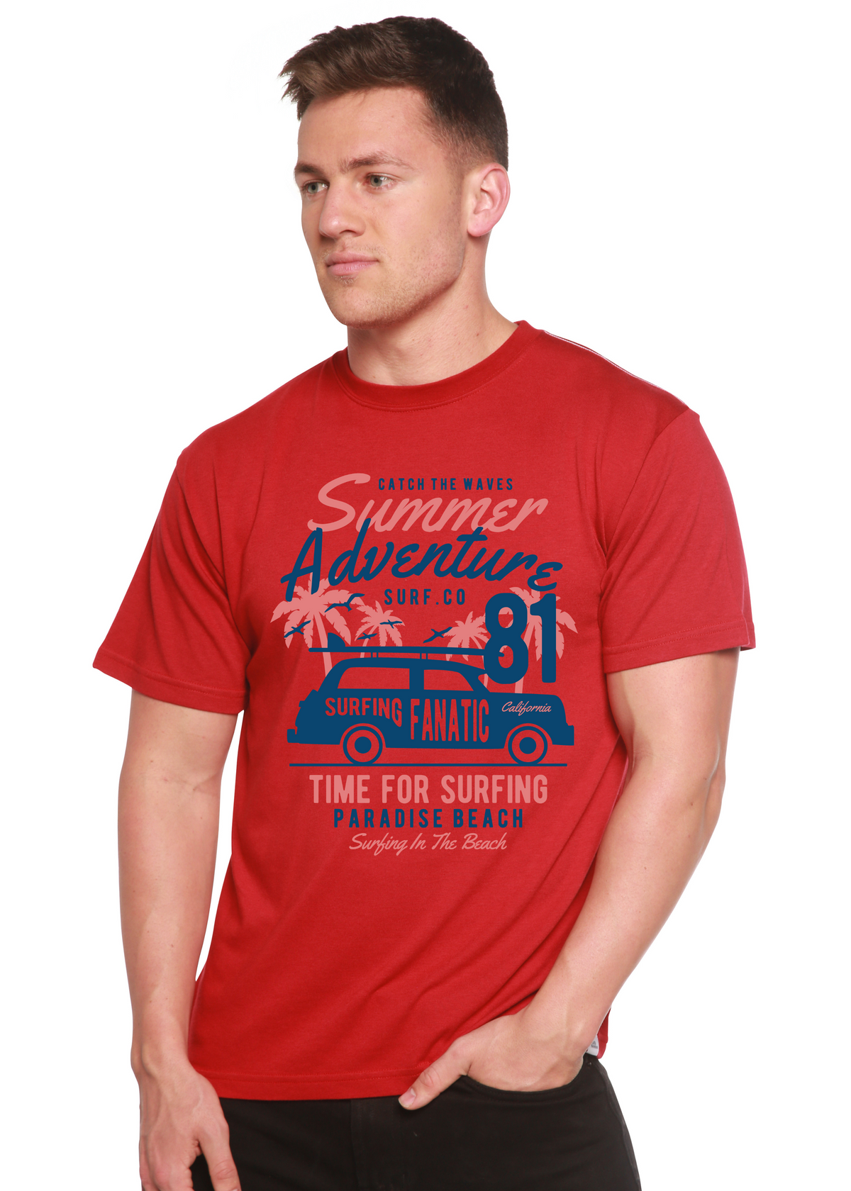 Sammer Adventure Spun Bamboo® Men's Bamboo Viscose/Organic Cotton Short Sleeve Graphic T-Shirt