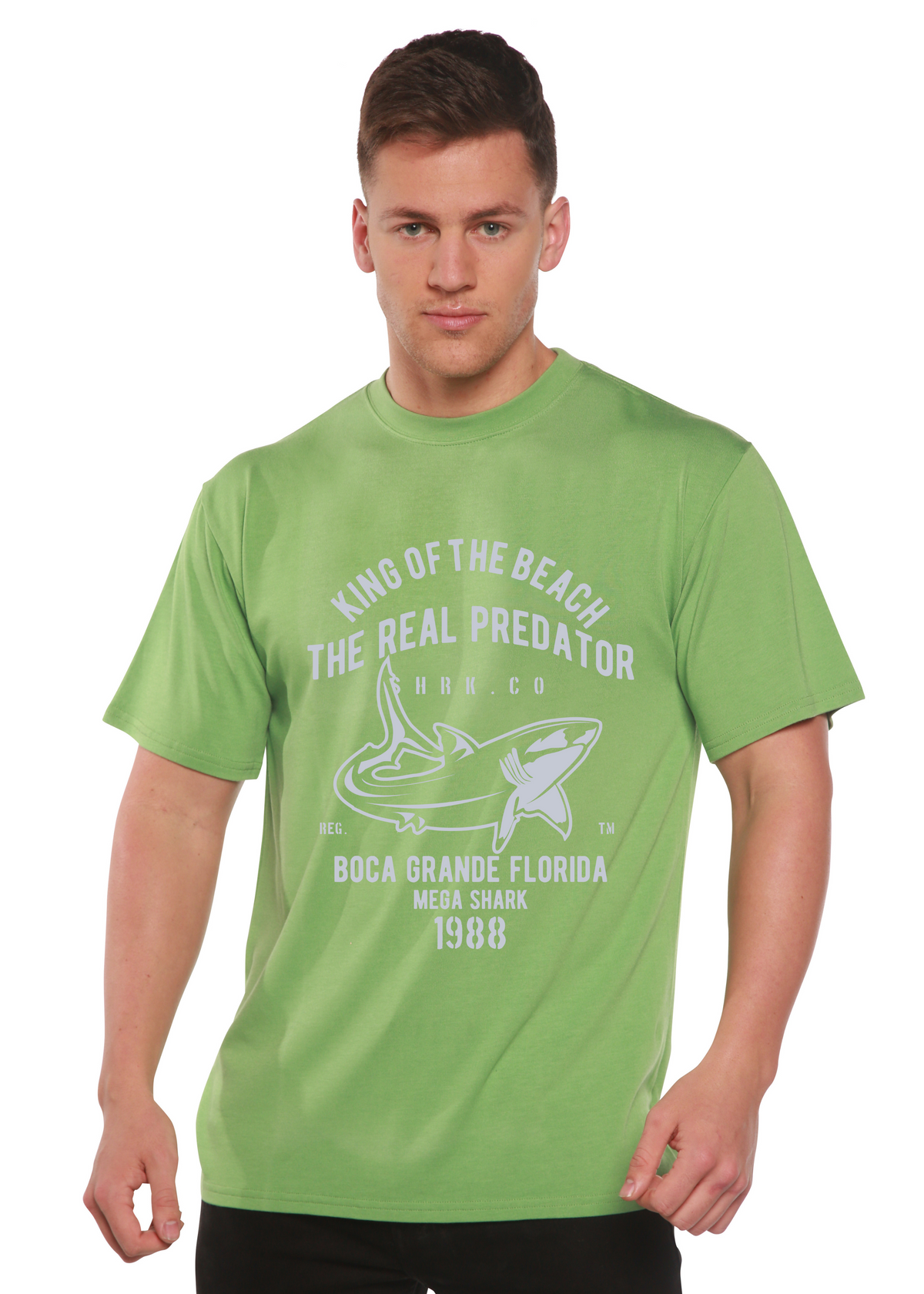 Shark Real Spun Bamboo® Men's Bamboo Viscose/Organic Cotton Short Sleeve Graphic T-Shirt