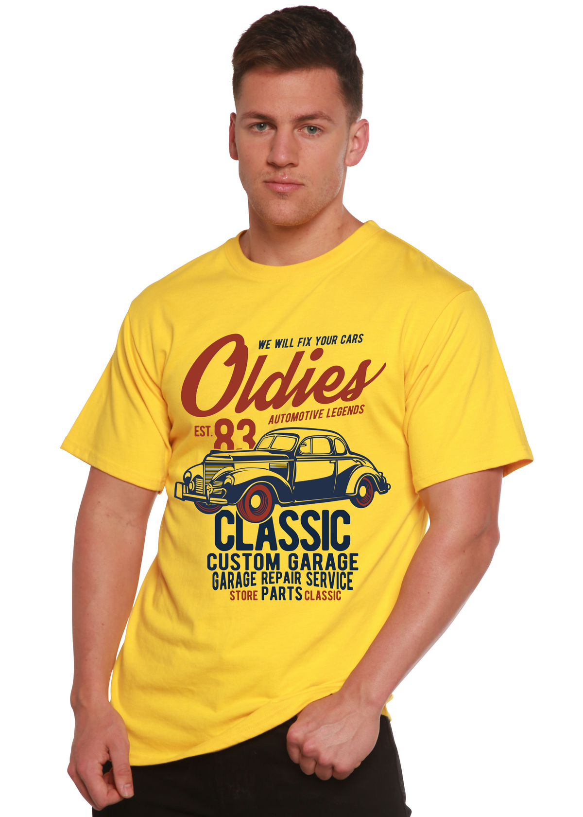 Oldies Spun Bamboo® Men's Bamboo Viscose/Organic Cotton Short Sleeve Graphic T-Shirt