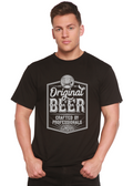 Original Beer Men's Bamboo Viscose/Organic Cotton Short Sleeve Graphic T-Shirt