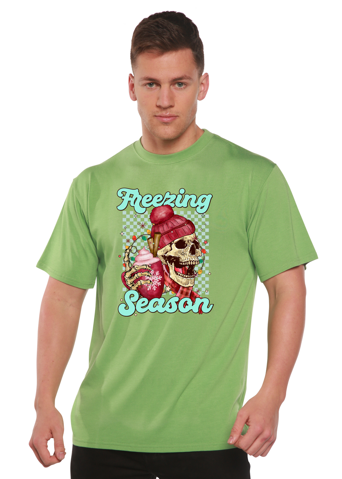 Freezing Season Unisex Bamboo Viscose/Organic Cotton Short Sleeve Graphic T-Shirt