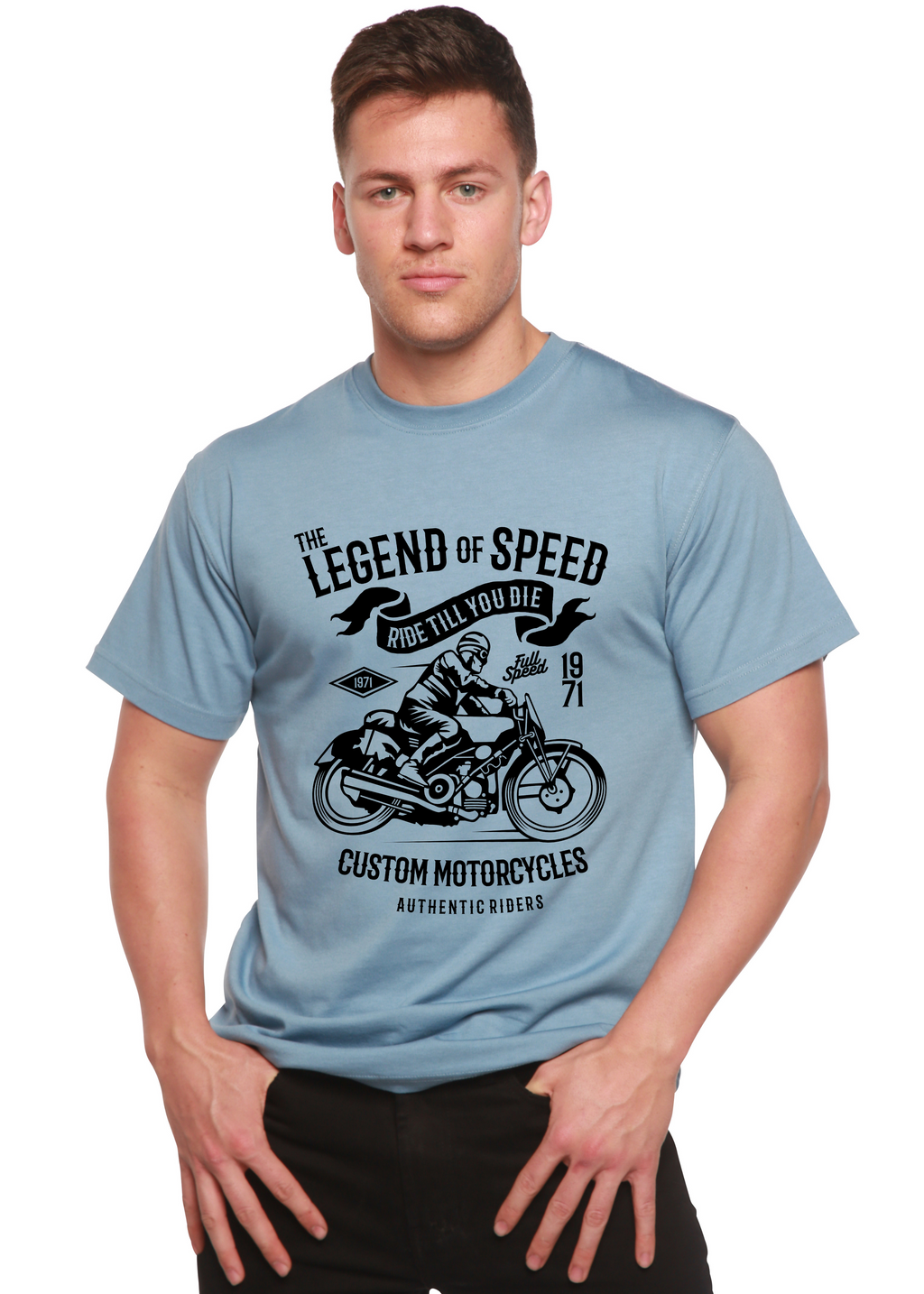 The Legend of Speed Spun Bamboo® Men's Bamboo Viscose/Organic Cotton Short Sleeve Graphic T-Shirt
