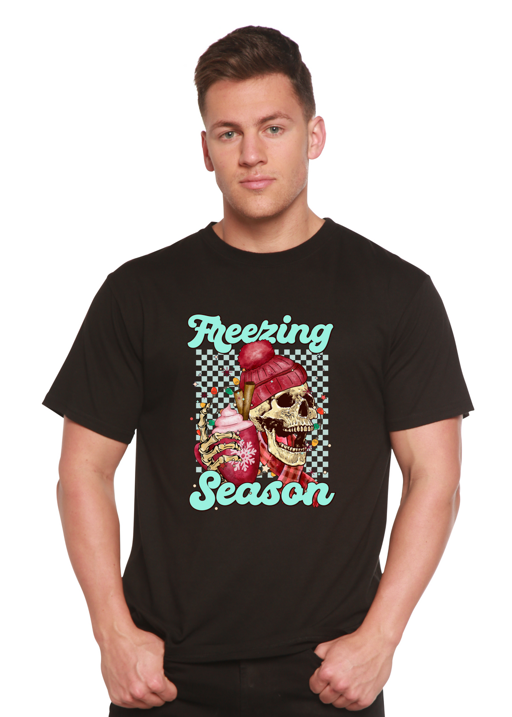 Freezing Season Unisex Bamboo Viscose/Organic Cotton Short Sleeve Graphic T-Shirt
