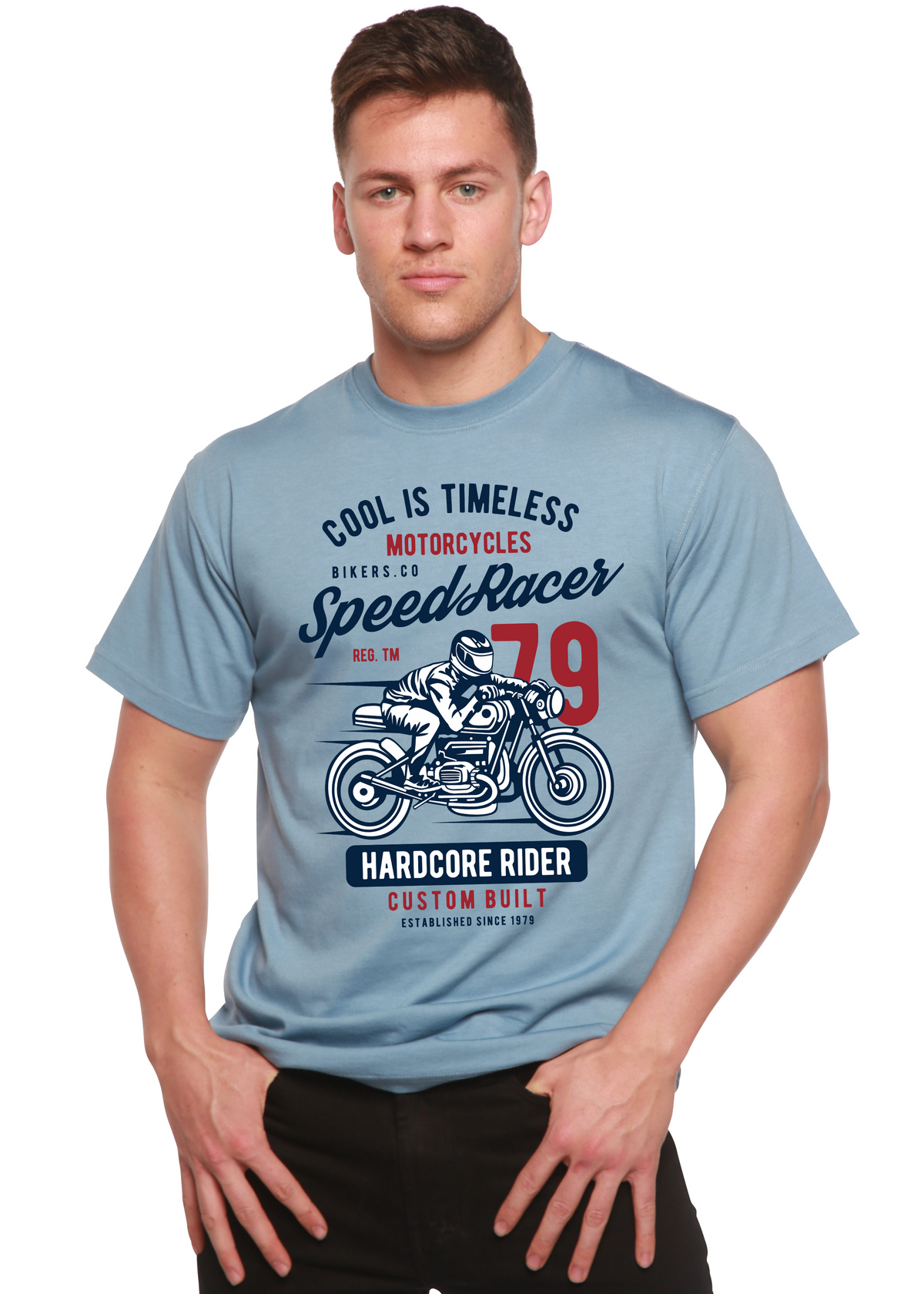 Speed Racer Spun Bamboo® Men's Bamboo Viscose/Organic Cotton Short Sleeve Graphic T-Shirt