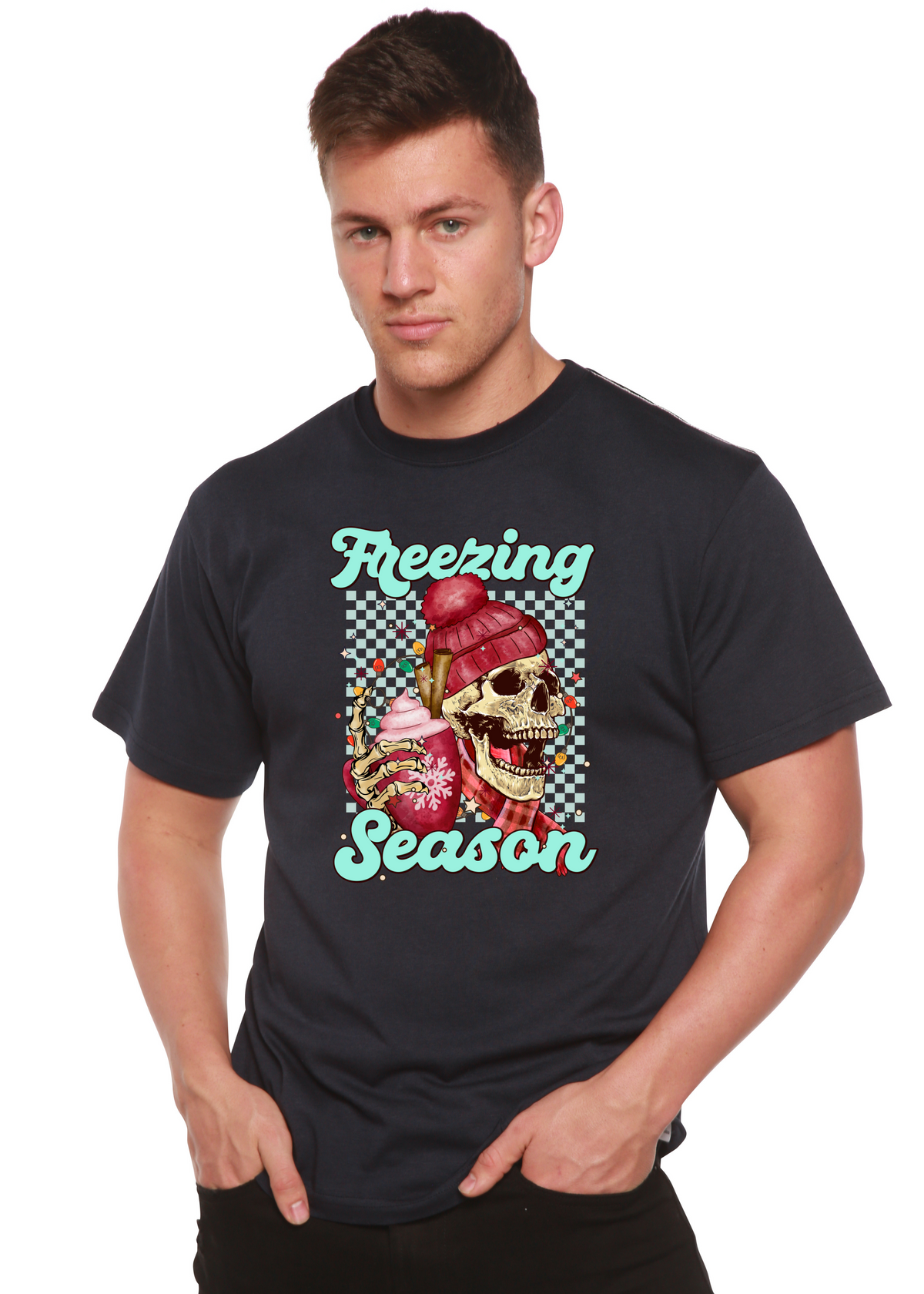 Freezing Season Unisex Bamboo Viscose/Organic Cotton Short Sleeve Graphic T-Shirt
