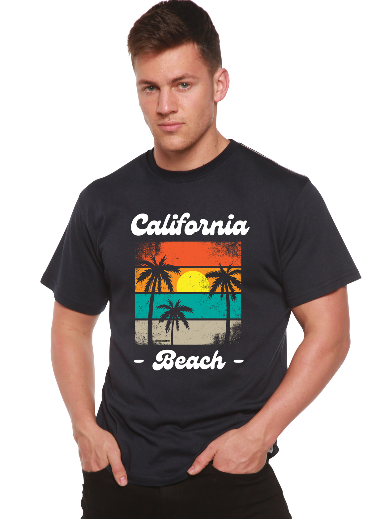 California Beach Unisex Bamboo Viscose/Organic Cotton Short Sleeve Graphic T-Shirt
