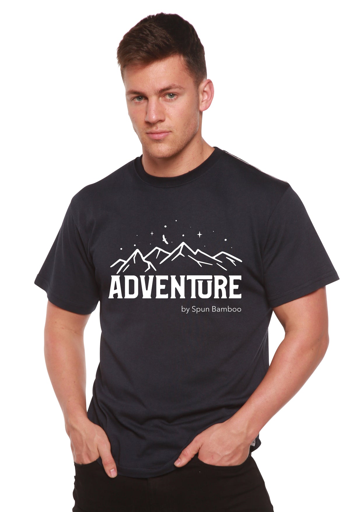 Adventure Printed Men's Bamboo Viscose/Organic Cotton Short Sleeve T-Shirt