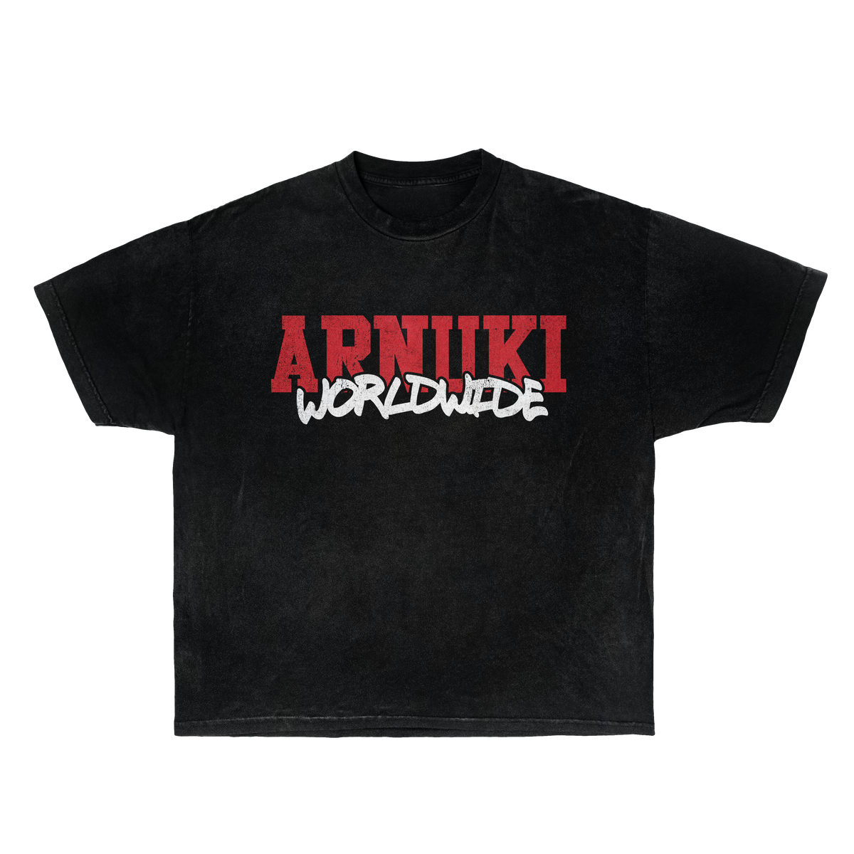 Arnuki Takeover Streetwear Tee Black Cotton True To Size Graphic Tee For Everyday Street Style