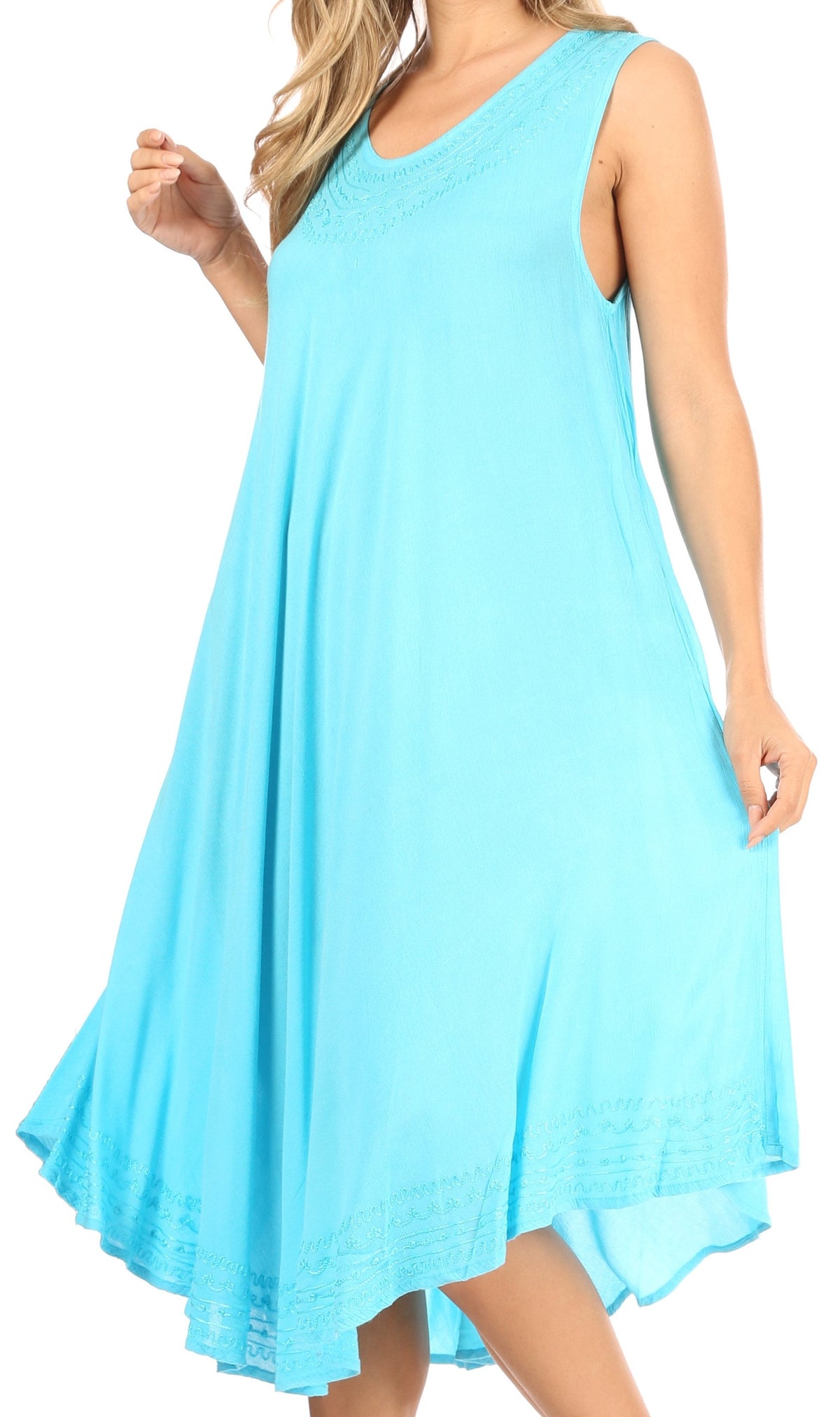 Sakkas Everyday Essentials Caftan Tank Dress / Cover Up