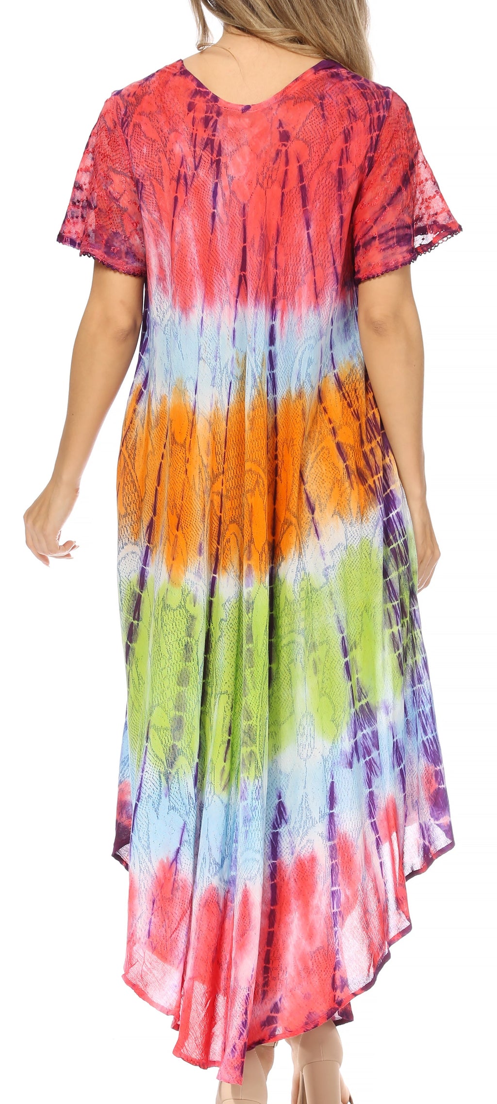 Sakkas Mika Ombre Floral Caftan Dress
