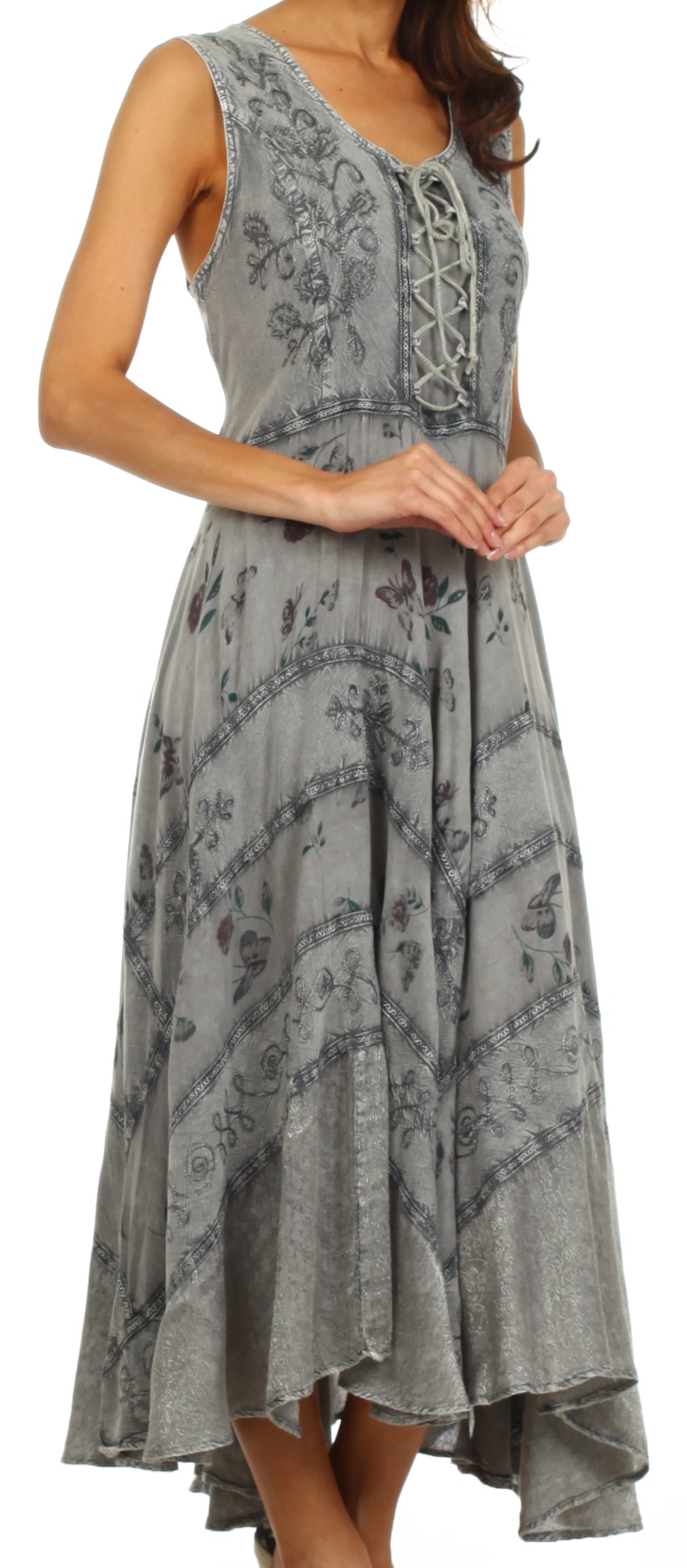 Sakkas Garden Goddess Corset Style Dress