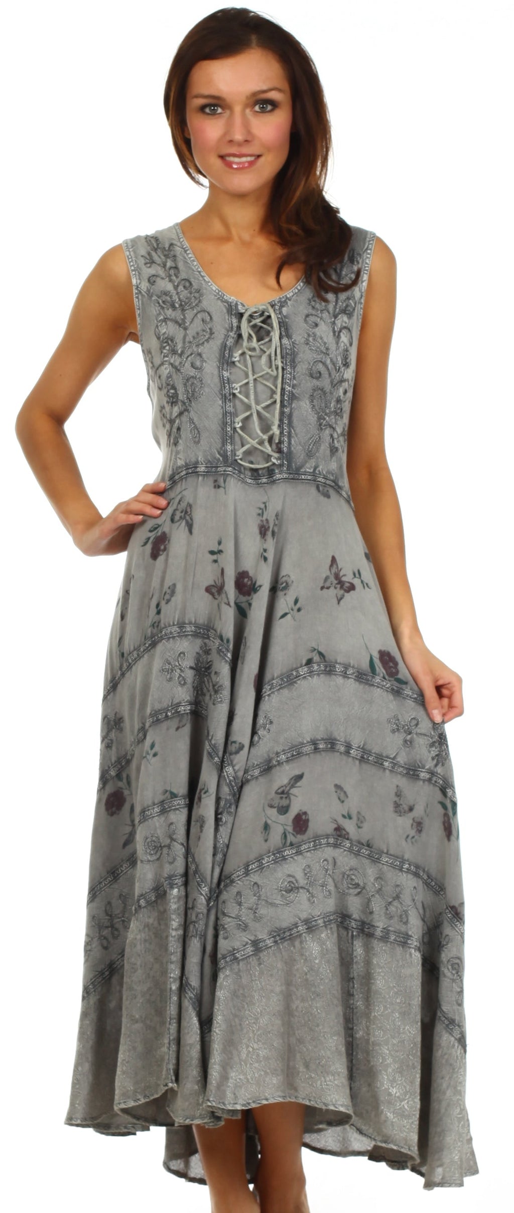 Sakkas Garden Goddess Corset Style Dress