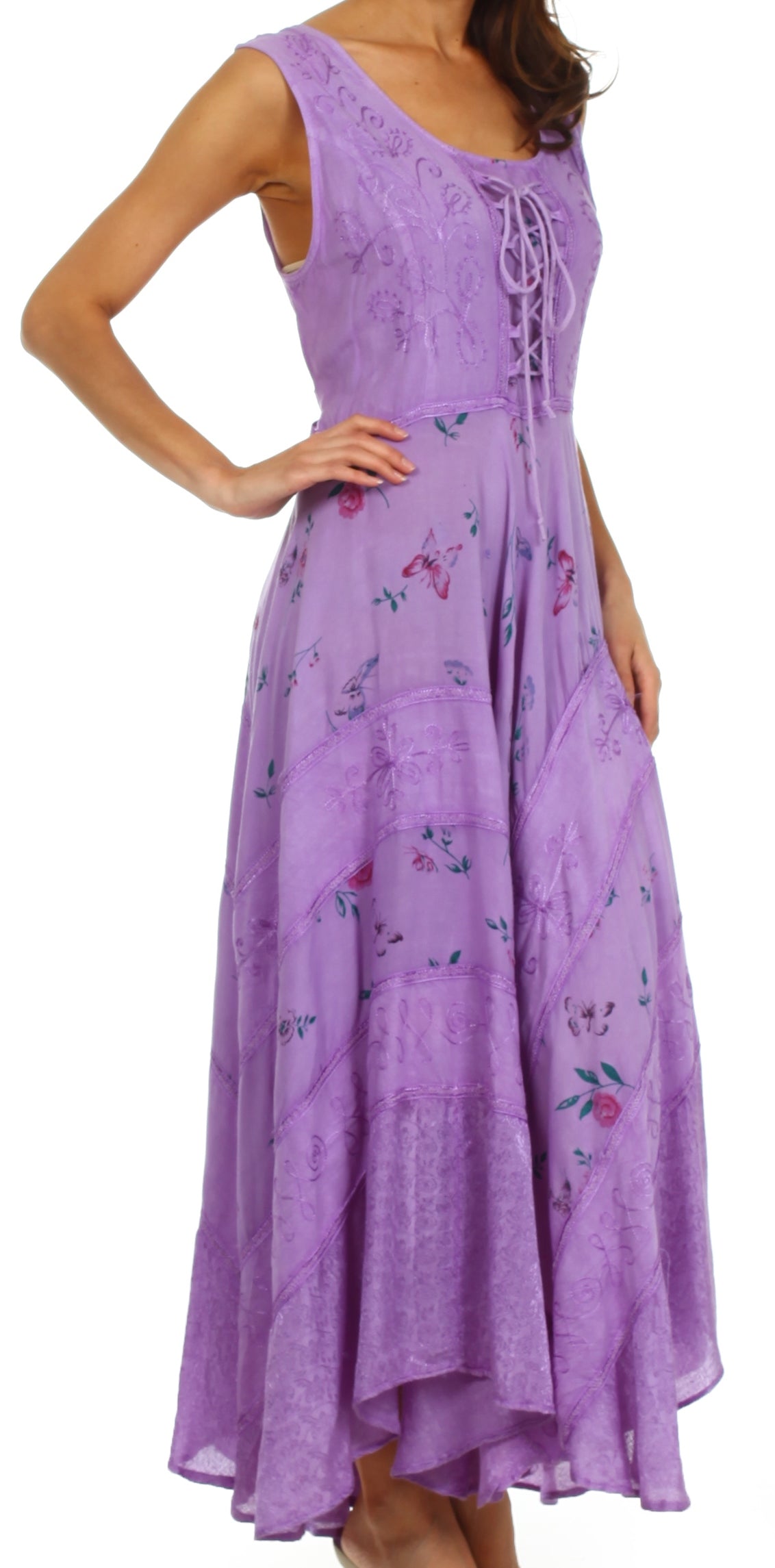 Sakkas Garden Goddess Corset Style Dress