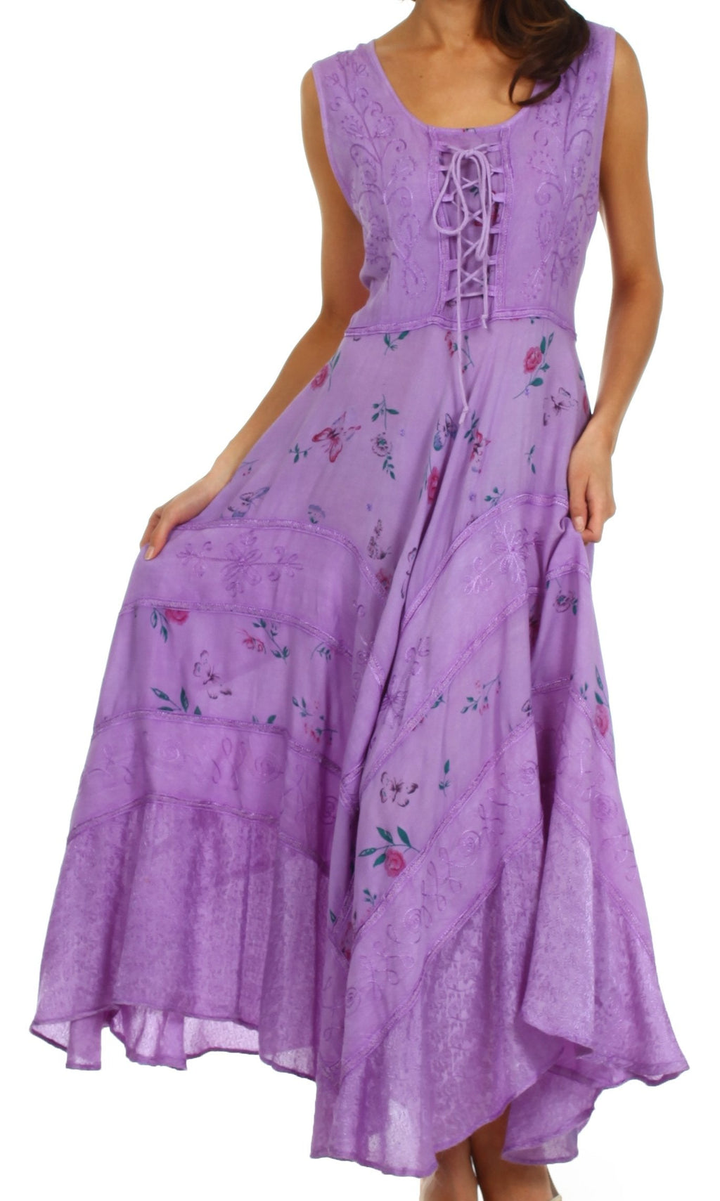 Sakkas Garden Goddess Corset Style Dress