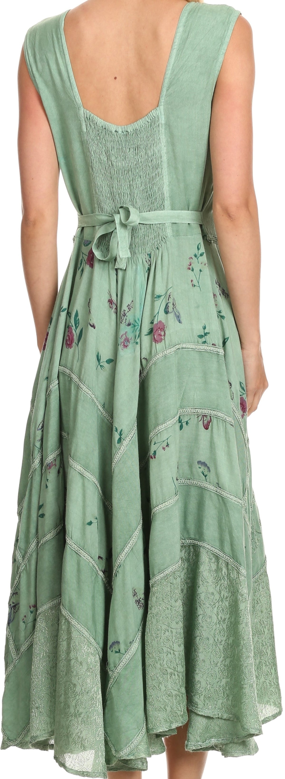 Sakkas Garden Goddess Corset Style Dress