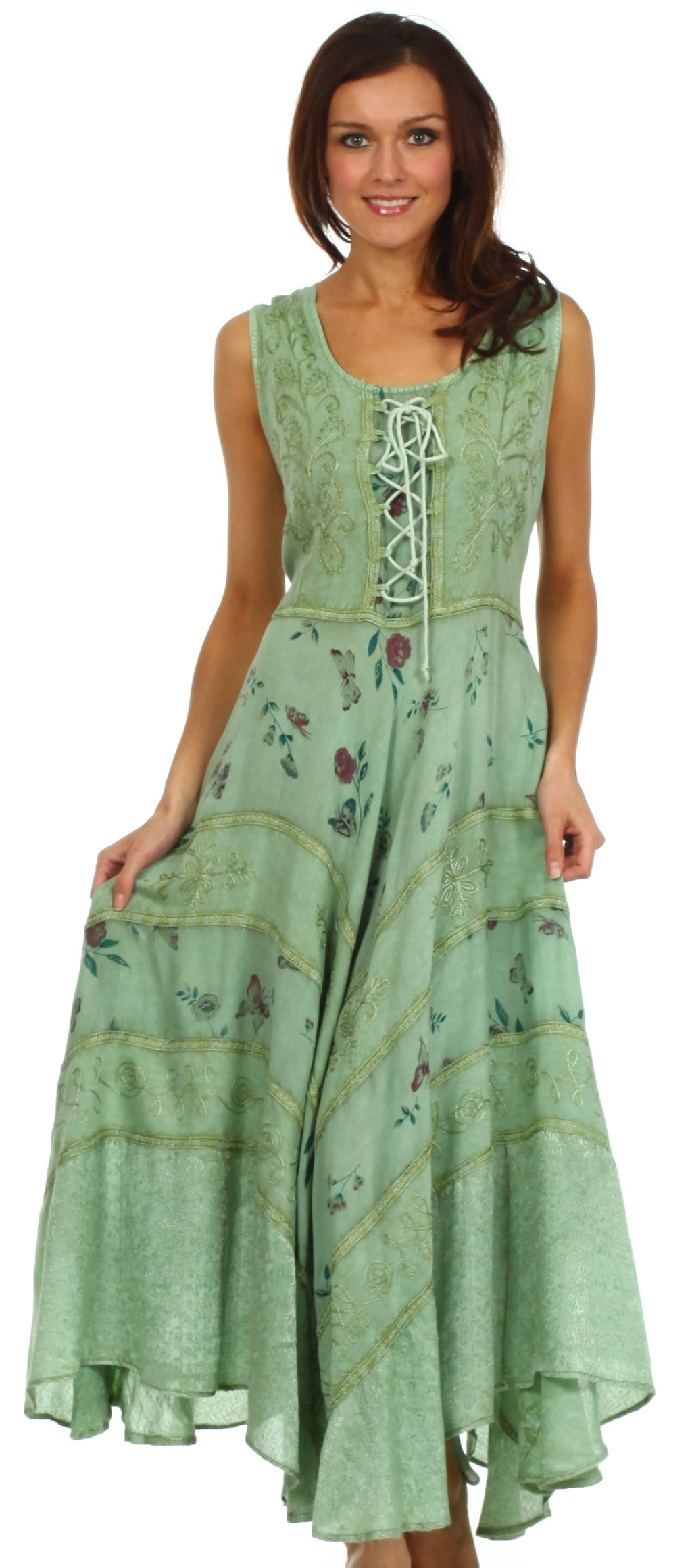 Sakkas Garden Goddess Corset Style Dress