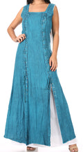 Sakkas Riva Women's Sleeveless Chemise + Over Dress Medieval Celtic Renaissance