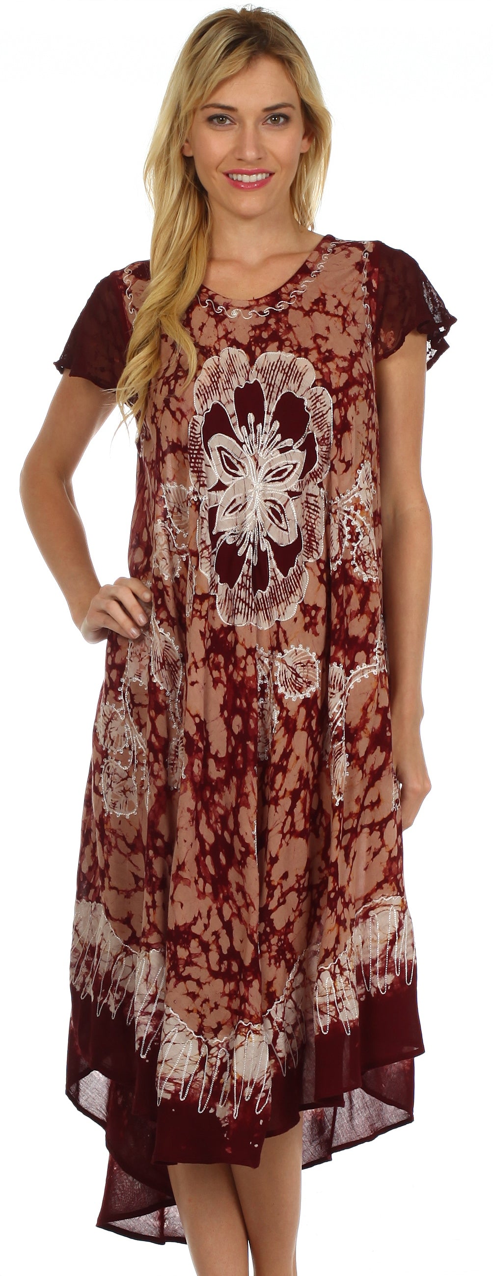 Sakkas Aloha Floral Caftan Dress